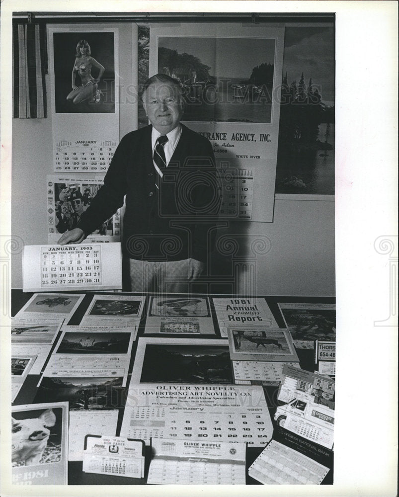 1980 Oliver Whipple calendar-Historic Images