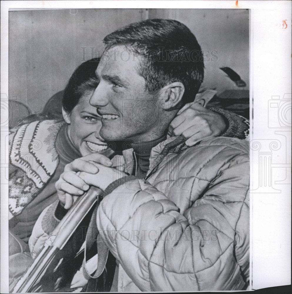 1959 Bud Werner Vonda Norgren skier skiing-Historic Images