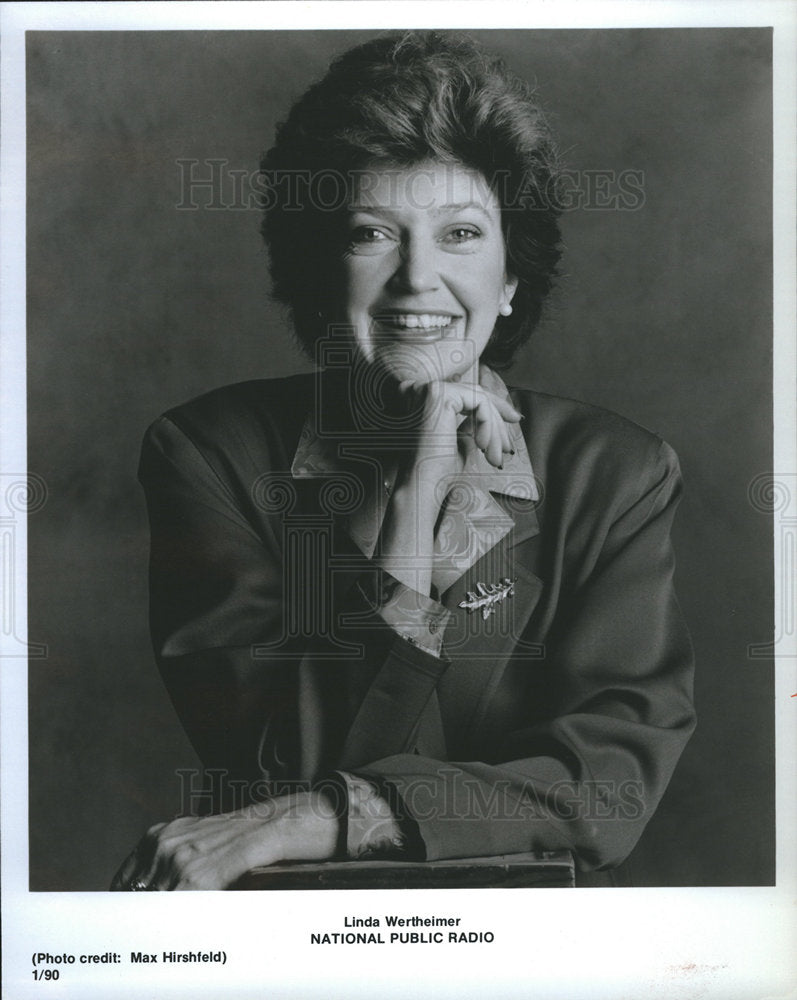 1991 Linda Wertheimer American journalist.-Historic Images