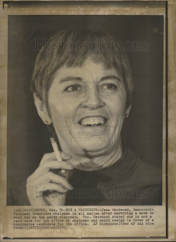 1972 Jean Westwood Democrat party chairman-Historic Images