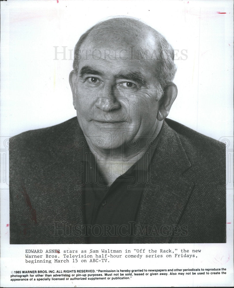 1985 Edward Asner Off the Rack Sam Waltman-Historic Images