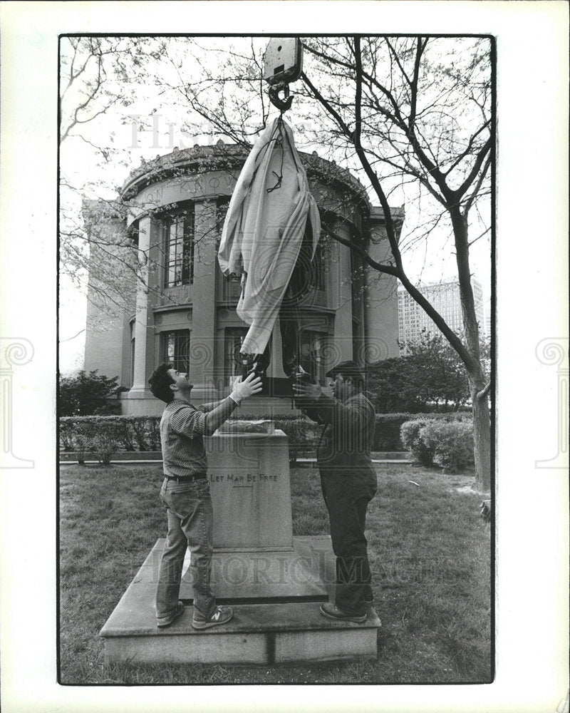 1986 Lincoln Memorial statue restoration-Historic Images