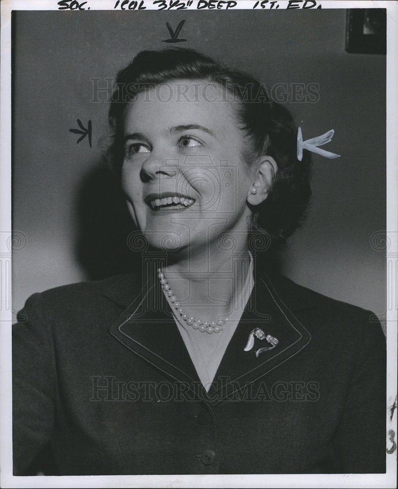 1955 Guri Lie daughter Trygve Lie Secretary-Historic Images