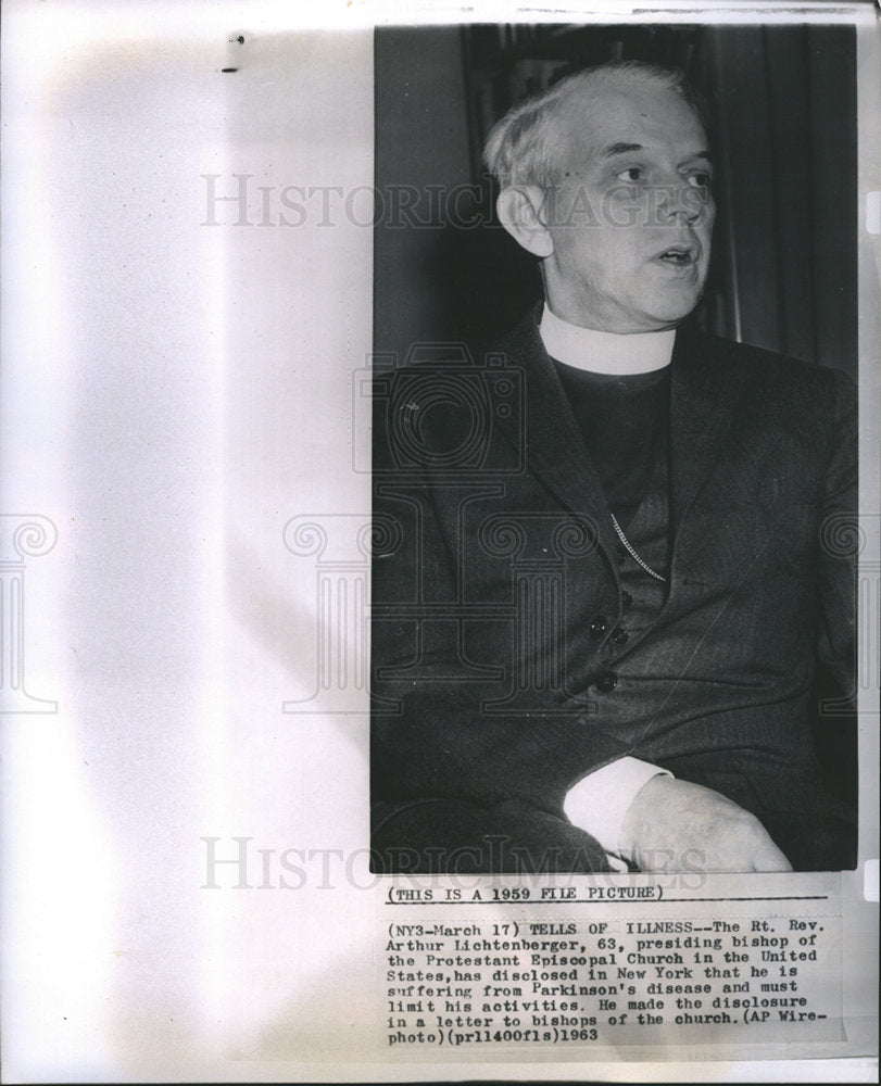 1963 Rt. Rev. Arthur Lichtenberger-Historic Images