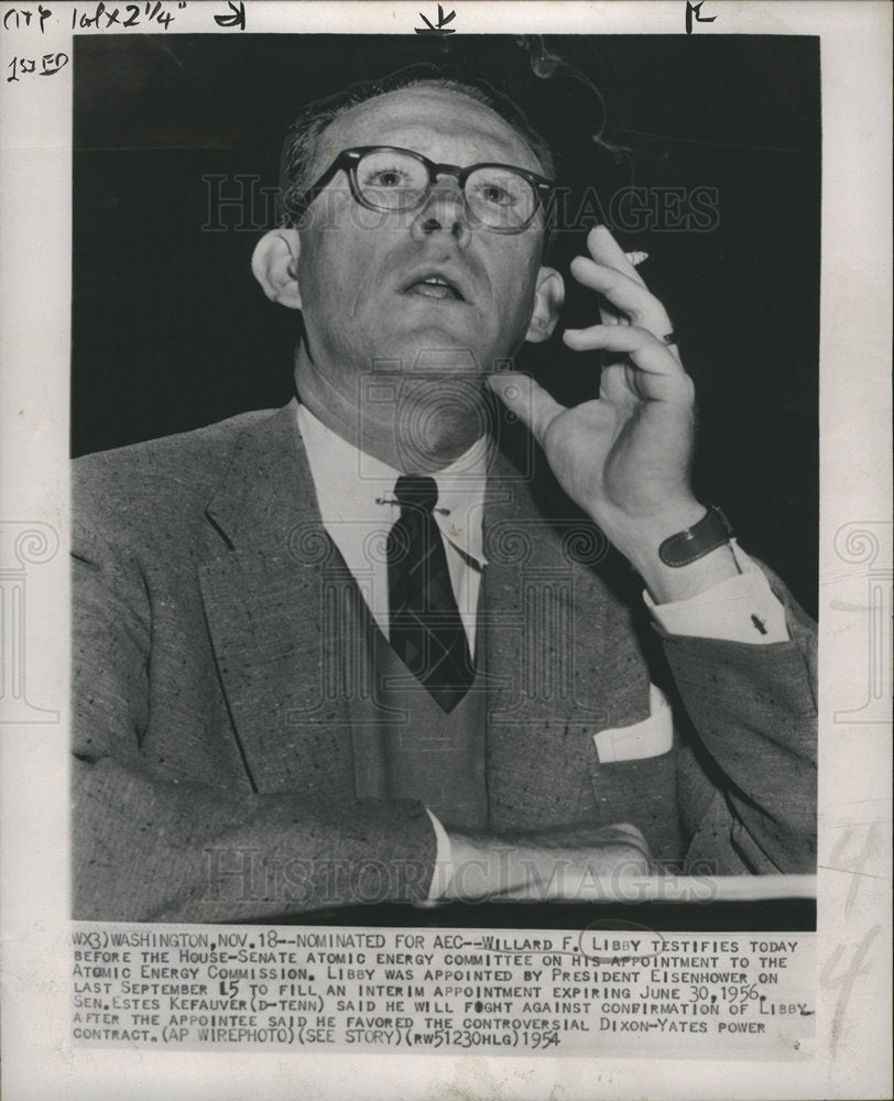 1954 Willard Frank Libby  chemist-Historic Images