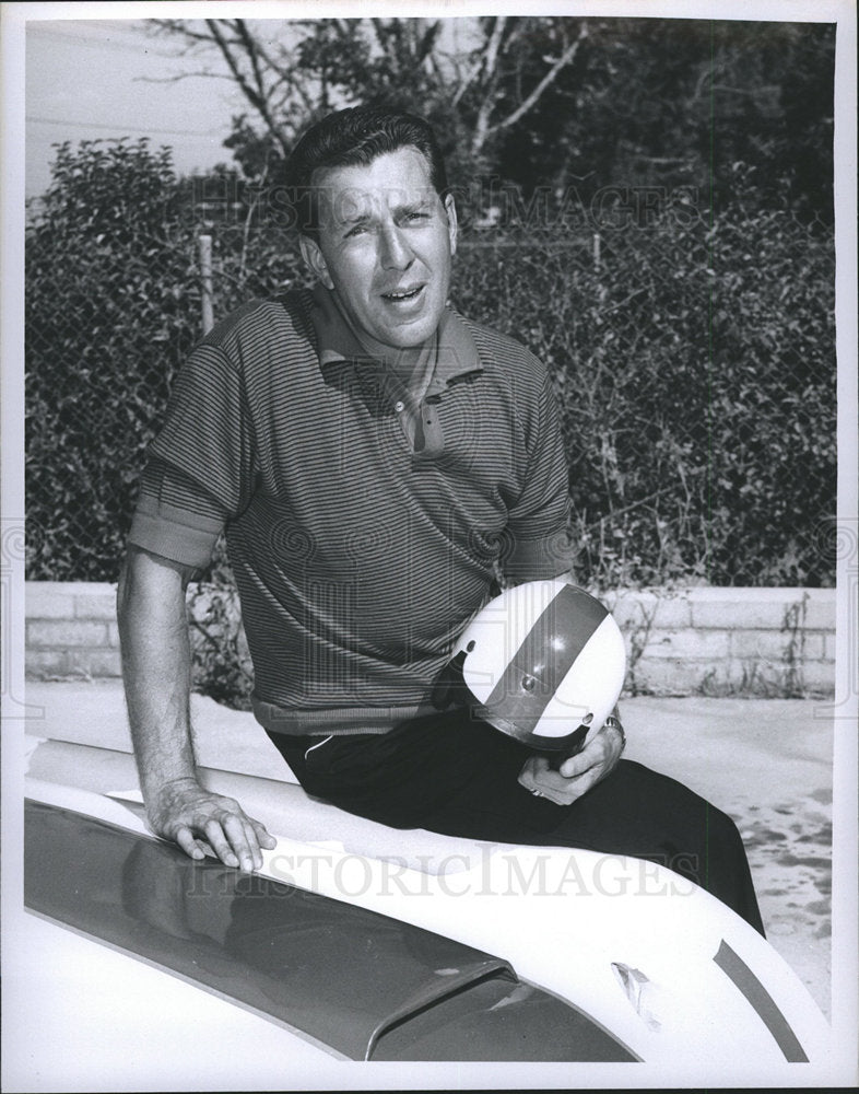 1959 Bill Leyden Emcee race car driving-Historic Images