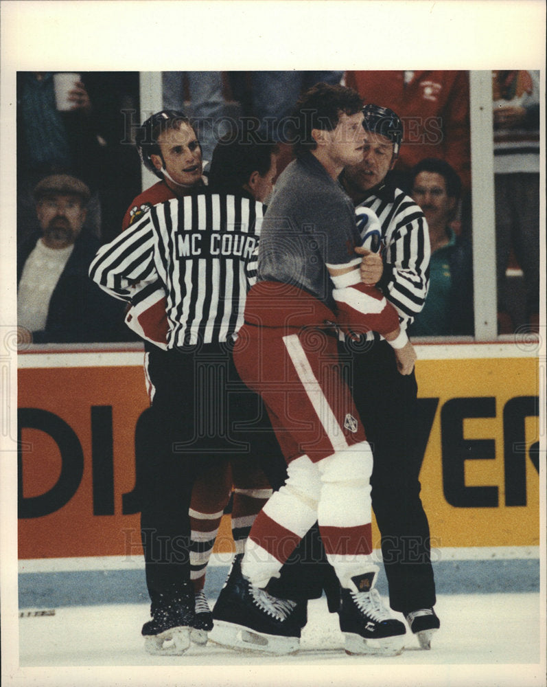 1991 Probst Brown Chicago NHL-Historic Images