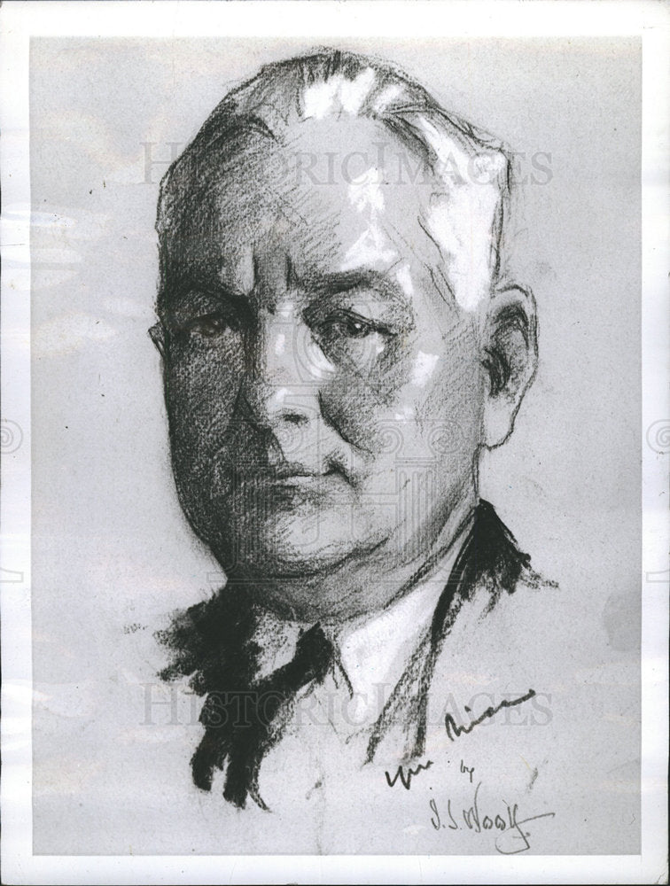 1941 Hyron Price sitting executive editor-Historic Images