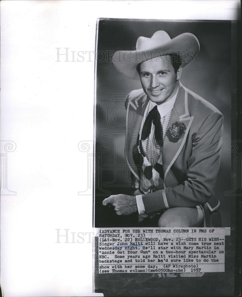 1957 John Raitt American actor-Historic Images