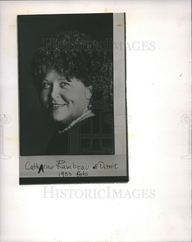 1990 CATHARINE RAMBEAU Detroit 1983-Historic Images
