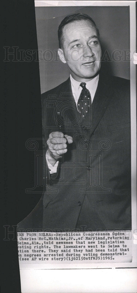 1965 charles mathias  Republican member-Historic Images