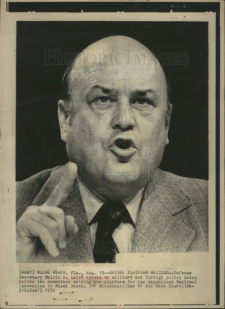 1972 Defense Secretary Melvin Robert Laird-Historic Images