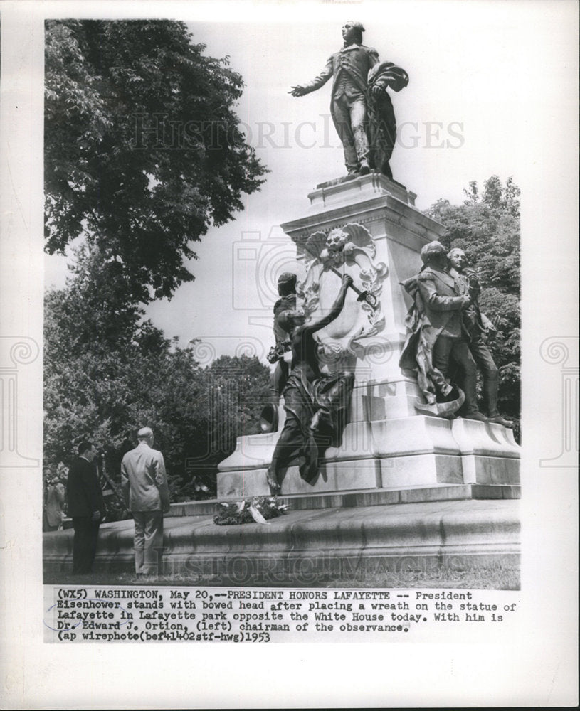 1953 Dwight Eisenhower Edward Ortion Statue-Historic Images