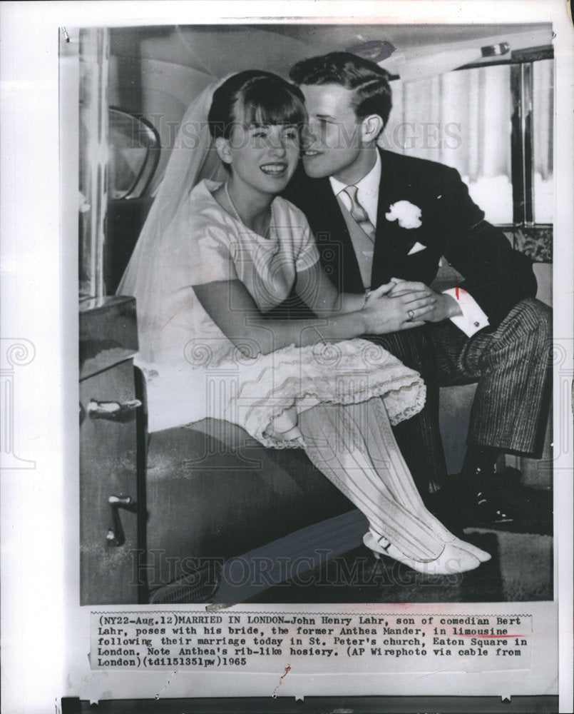 1965 John Henry Lahr Anthea Bert Lahr-Historic Images