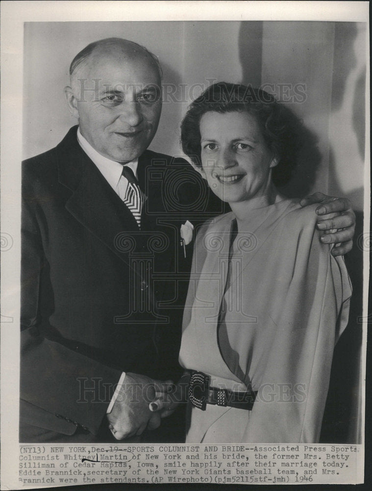 1946 Whitney Martin Betty Silliman marriage-Historic Images