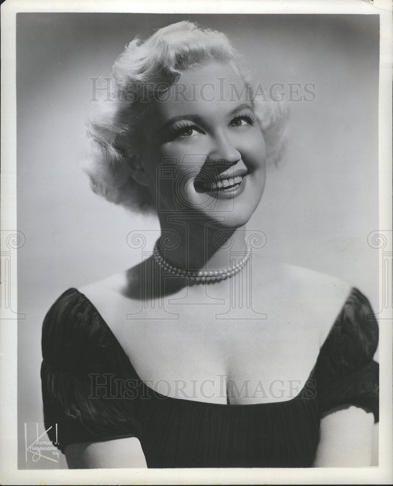 1954 Bibi Osterwald TV Actress Soap Opera-Historic Images