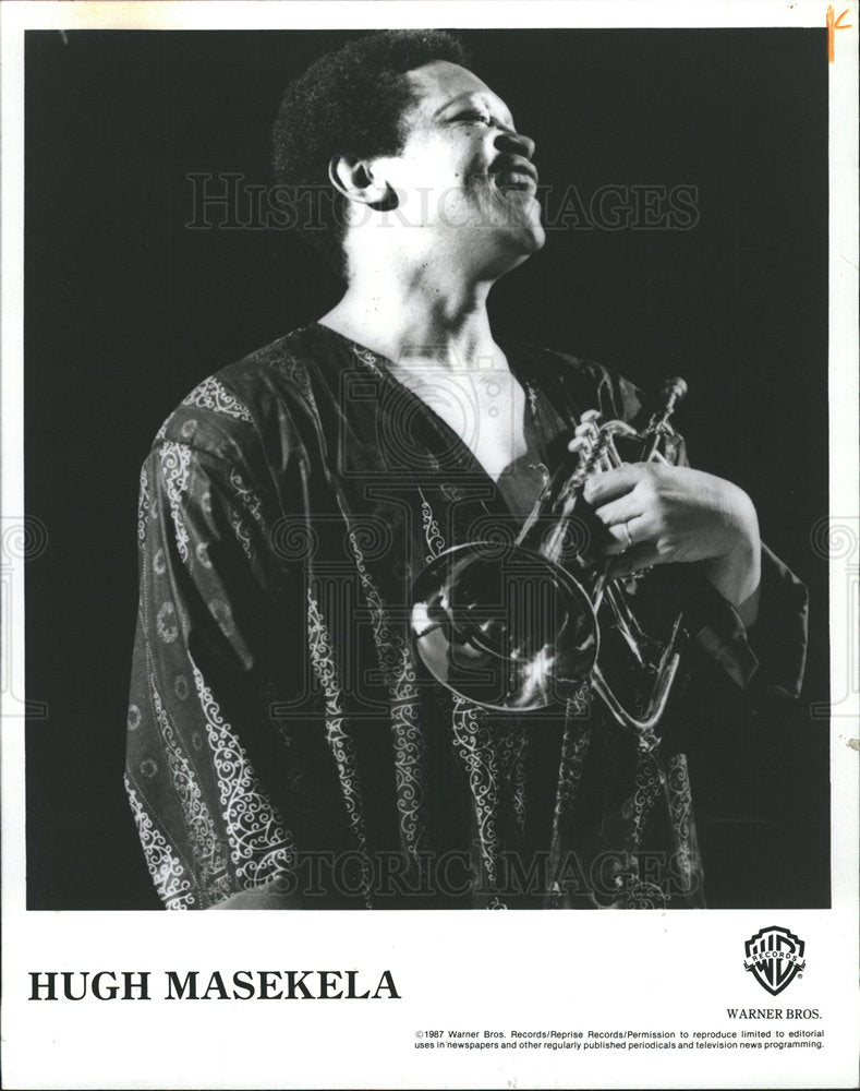 1989 Hugh Masekela South African trumpeter.-Historic Images