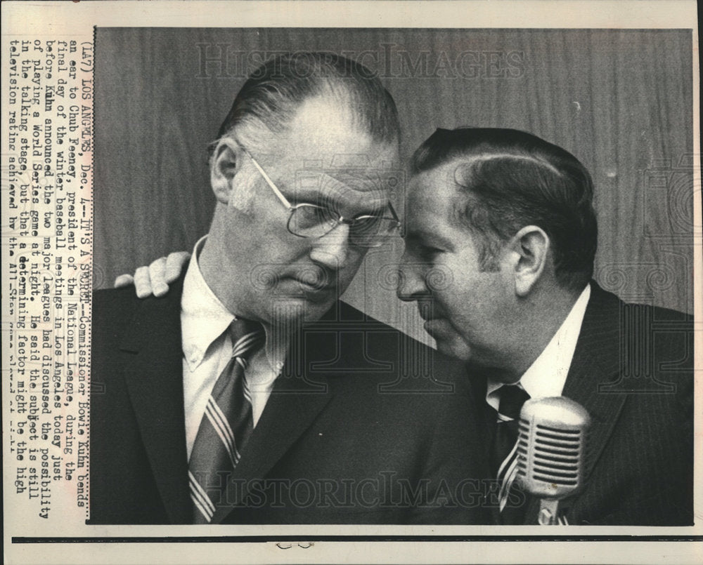 1970 Bowie Kent Kuhn Commissioner-Historic Images