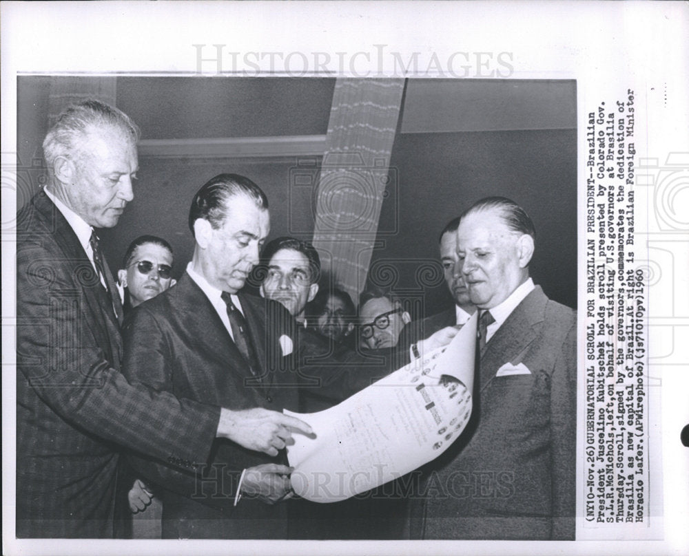 1960 kubitschek politician brazilian-Historic Images