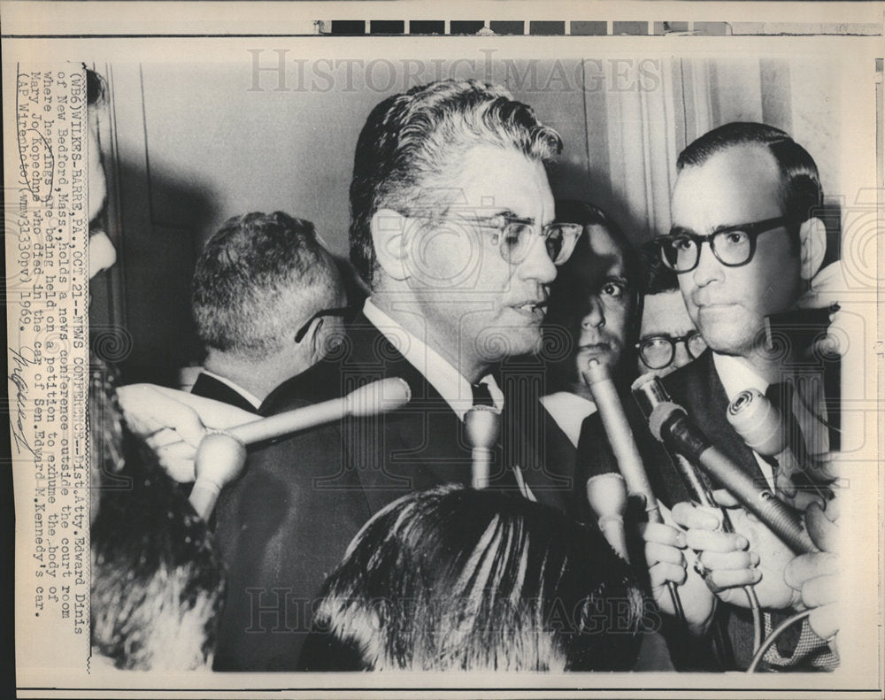 1969 Chappaquiddick scandal Edward Dinis DA-Historic Images