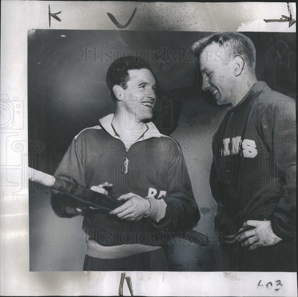 1952 Bob Richards Don Laz pole vaulting-Historic Images