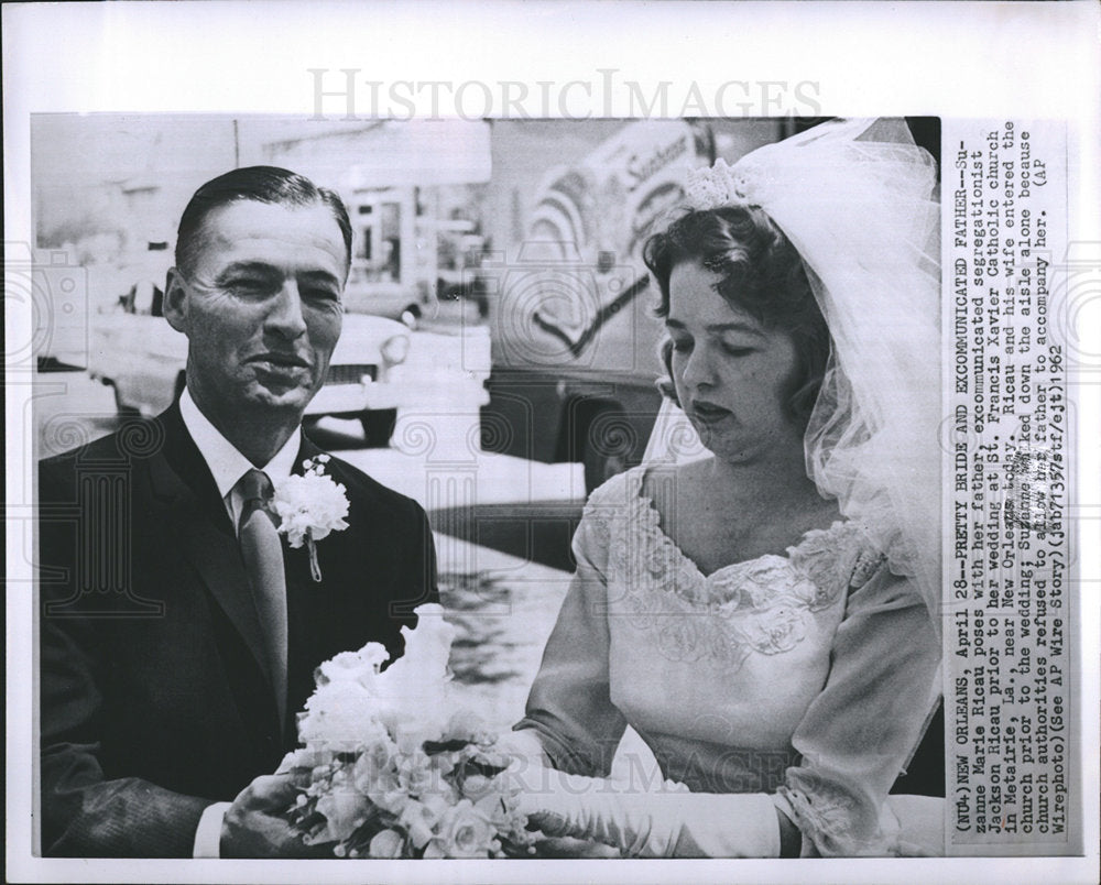 1962 Suzanne Marie Ricau Jackson wedding-Historic Images