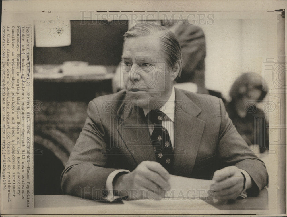 1974 john rhodes politician american-Historic Images