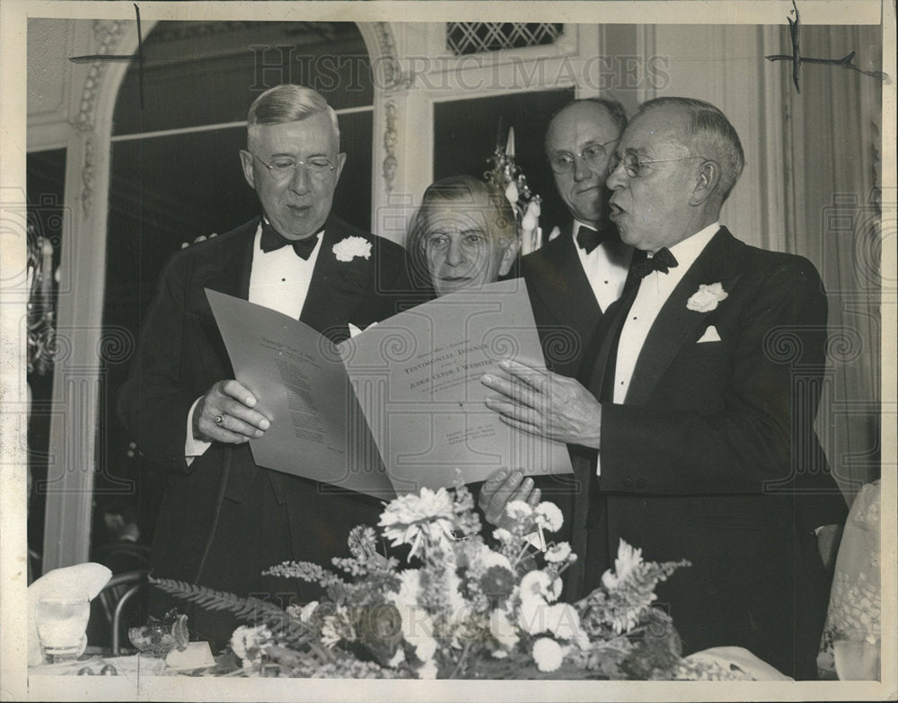 1942 Judge Webster dinner Wayne Circuit-Historic Images