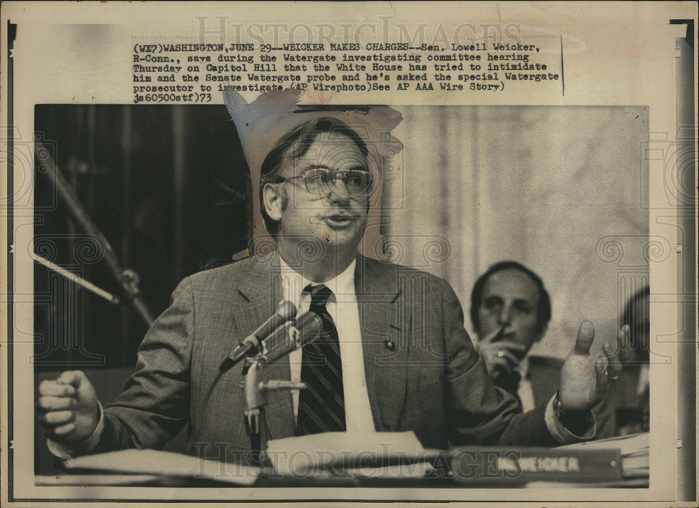 1973 Lowell Weicker Senator Connecticut-Historic Images