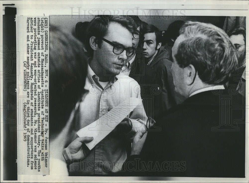 1969 Dr. Jerome Weisner at MIT-Historic Images