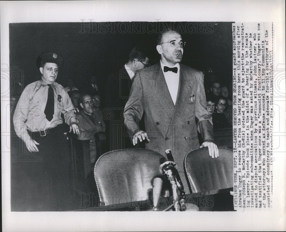 1953 Abraham Unger Joseph R. McCarthy-Historic Images