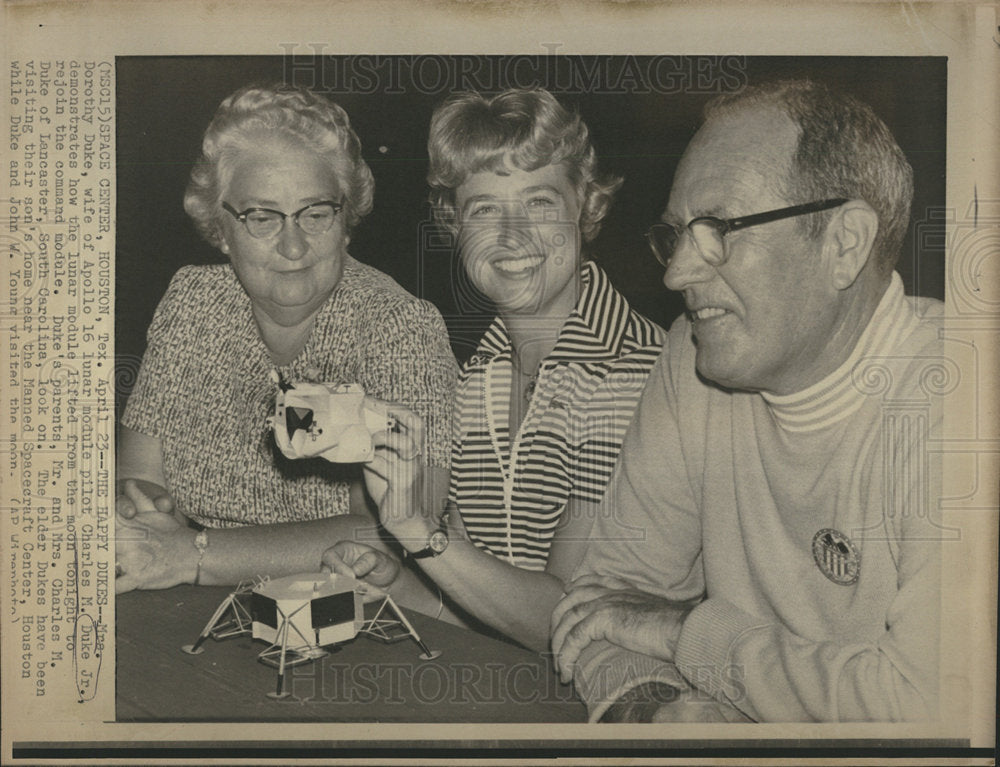 1972 Dorothy Duke Charles Duke Astronaut-Historic Images