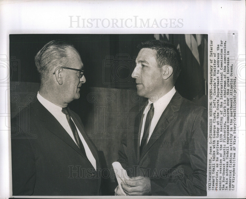 1961 Stewart Udall, George Clark-Historic Images