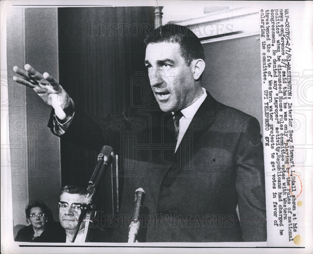 1961 Stewart L Udall Secretary of Interior-Historic Images