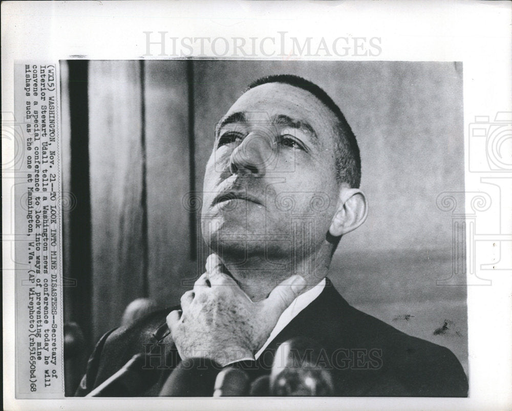 1968 Stewart Udall Interior Secretary mines-Historic Images