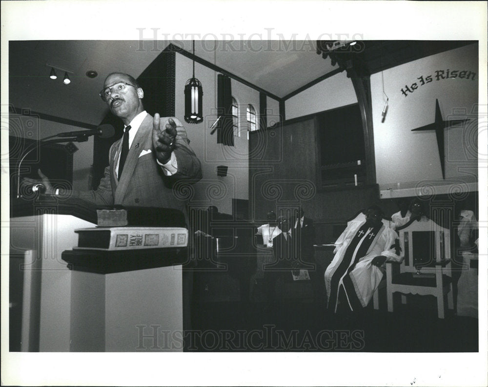 1993 Dennis Archer mayor Detroit Church-Historic Images