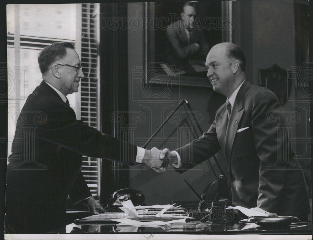 1954 Mayor Cono and Don Leonard-Historic Images