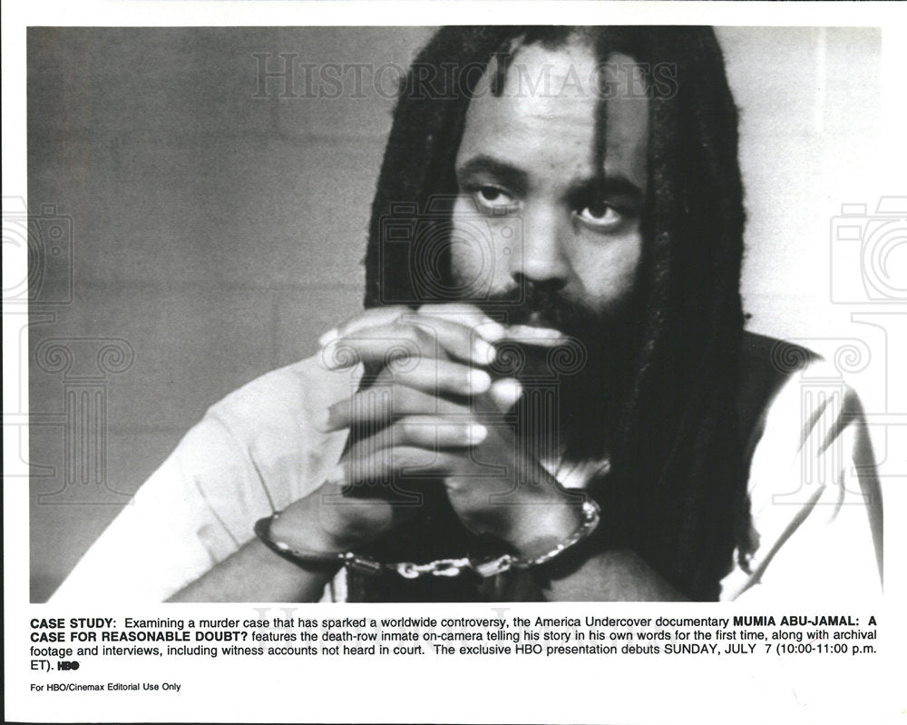 MUMIA ABU JAMAL Death Row Inmate-Historic Images