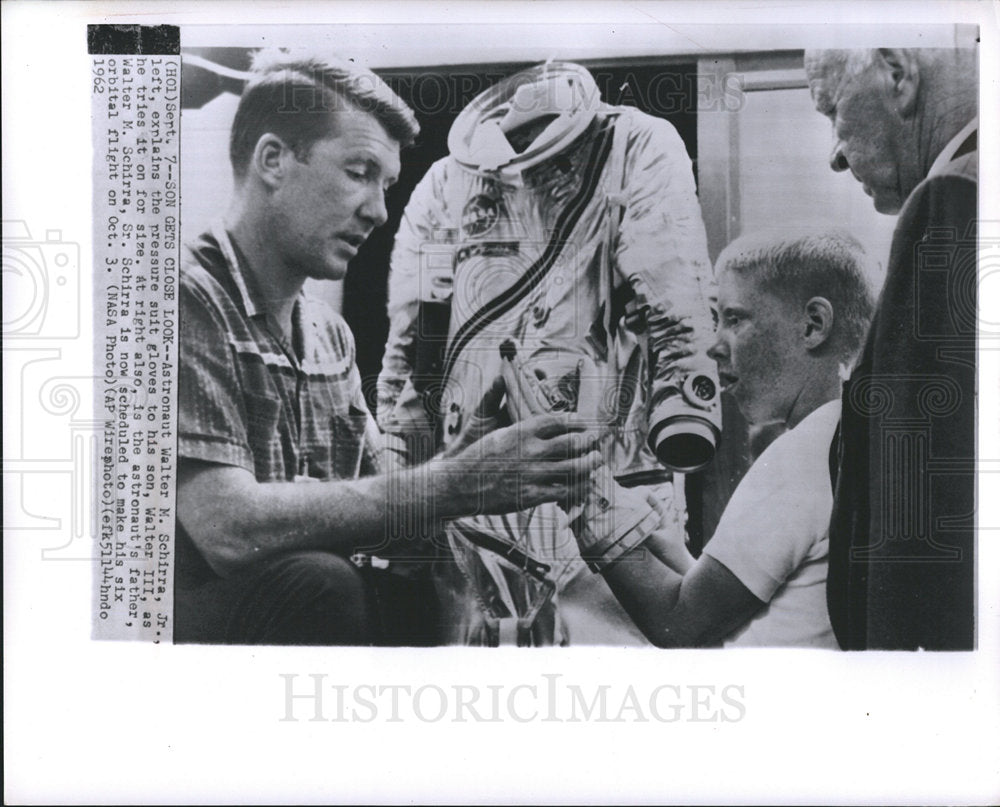 1962 astronaut Walter M Schirra spacesuit-Historic Images