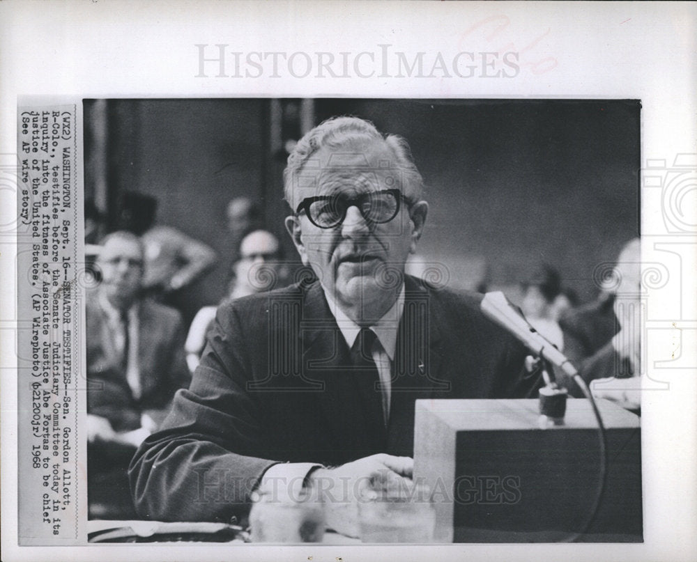 1968 Sen. Gordon Allott, R-Colo-Historic Images