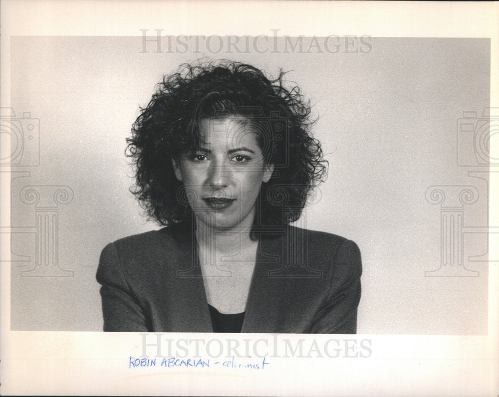 1989 Robin Abcarian Columnist-Historic Images