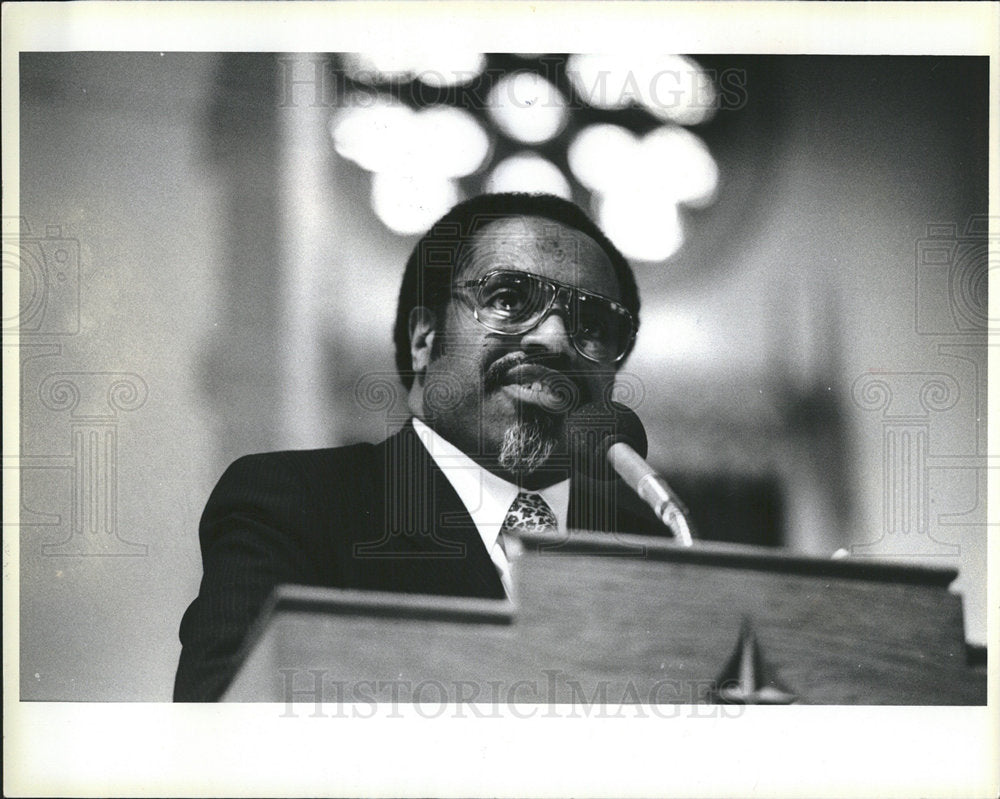 1985 Pastor Charles Adams Hantford Mem-Historic Images