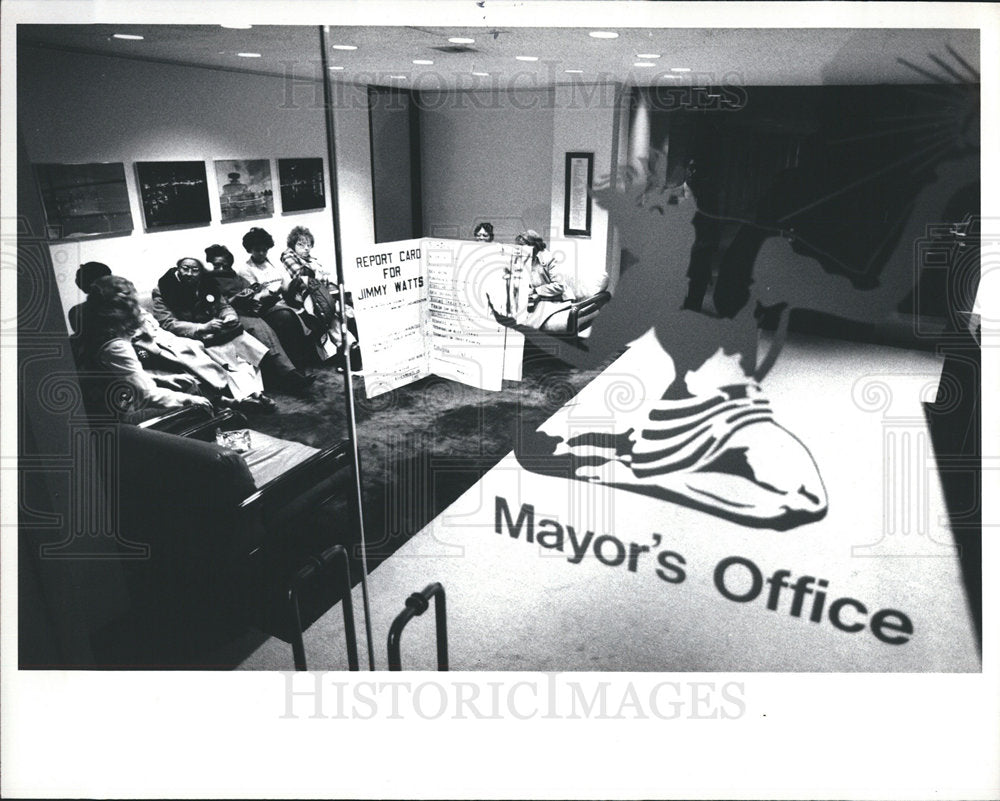 1981 Mayor office lobby MACO Representative-Historic Images