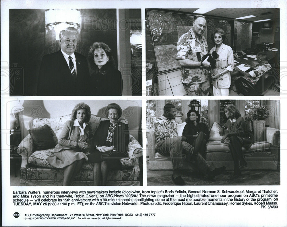 1993 BARBARA WALTERS journalist anchor-Historic Images