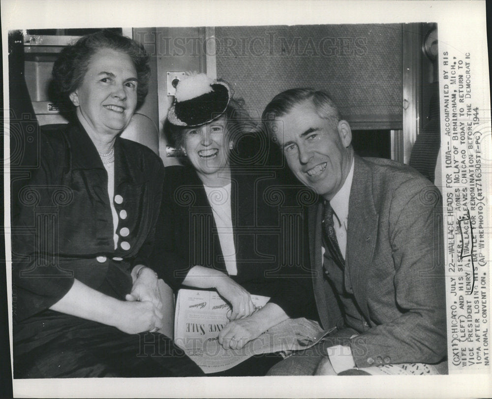 1944 Vice President Henry A. Wallace wife-Historic Images