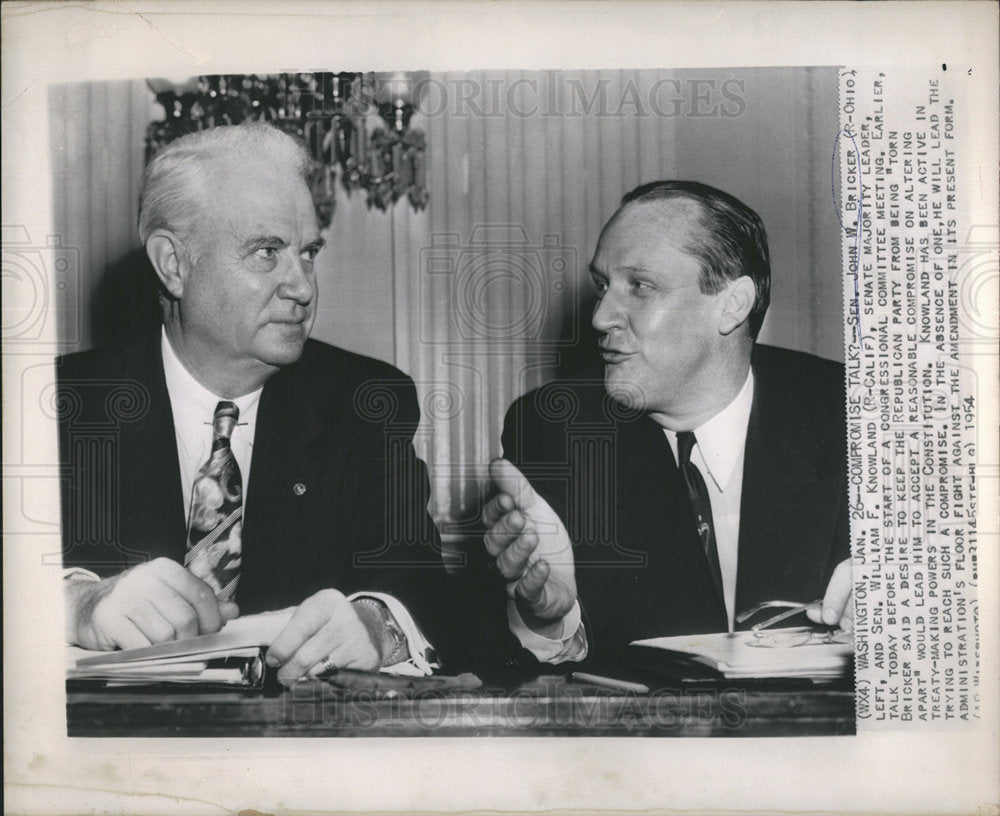 1954 John W. Bricker Vice President-Historic Images