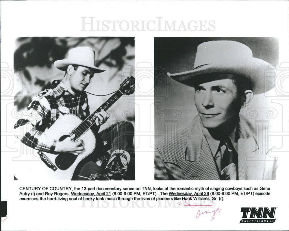 1999 Hank Williams Sr. Gene Autry Musician-Historic Images