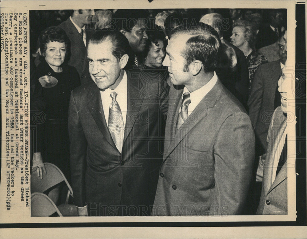 1970 Bart Starr  Richard Nixon-Historic Images