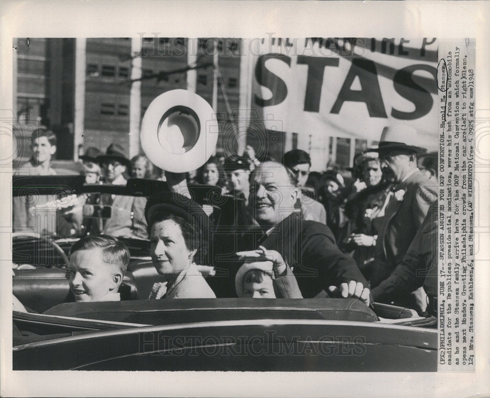 1948 Harold E.Stassen Republican-Historic Images