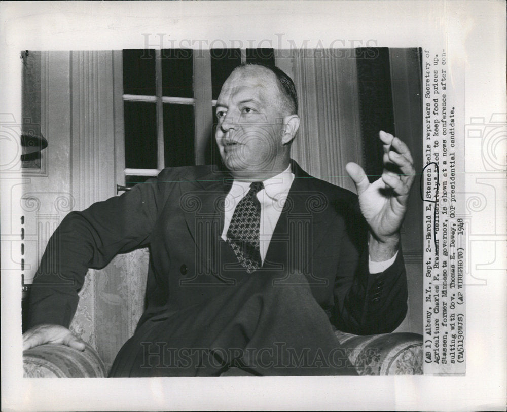 1948 Harold E. Stassen Politician Dewey-Historic Images